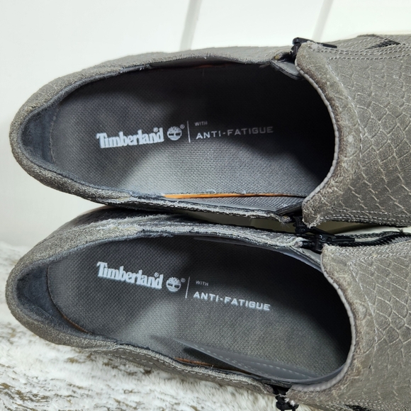 Timberland "Mayliss" Slip-on Snakeskin Gray Grey Sneaker Shoe | Women's Size 9 - Picture 6 of 12